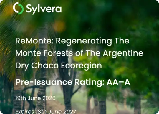 Rating Sylvera AA–A previo a la emisión: ReMonte, regeneración de los bosques del Monte en el Chaco Seco argentino, 19 de junio de 2026